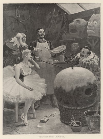 Il budino della pantomima, una visione privata da John Charles Dollman